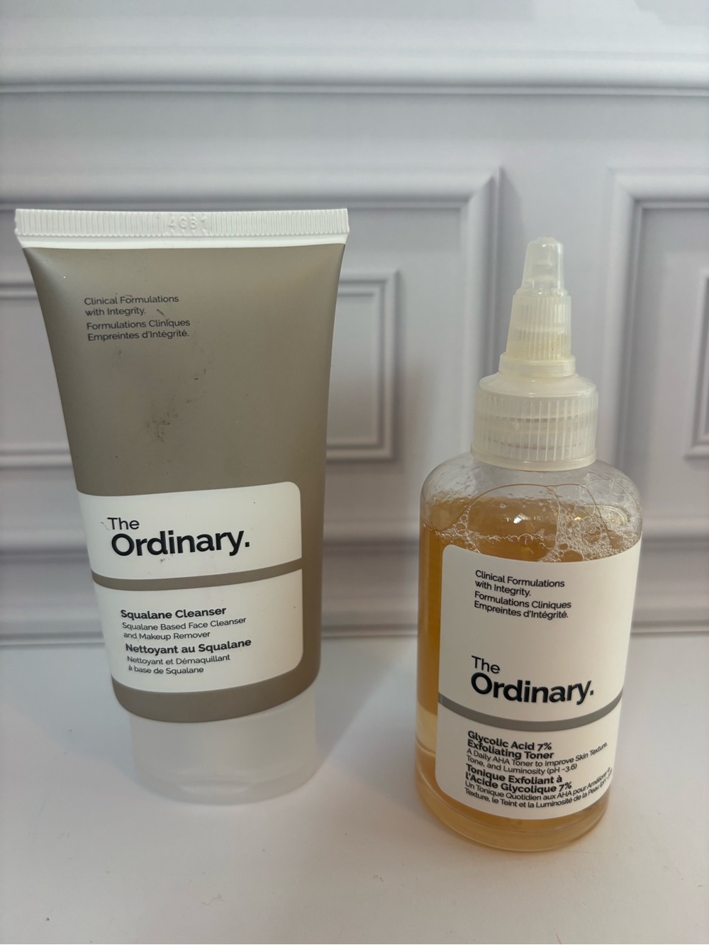 The Ordinary Squalane Cleanser & Glycolic Acid 7% Toner Set
